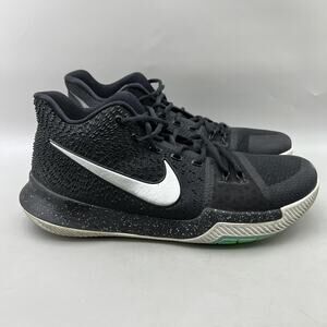 Nike Kyrie 3 Basketball Shoes Men Size 11.5 Black Ice White Comfort Mid Sneakers
